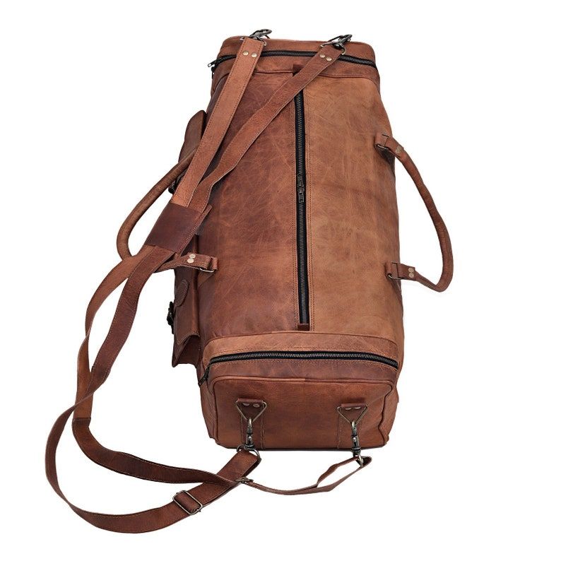 Buy 1 Get 1 Free - Leather Duffel Bag Men, Monogram Bag,Leather Weekender Bag Men,Overnight Bag,Travel Gift