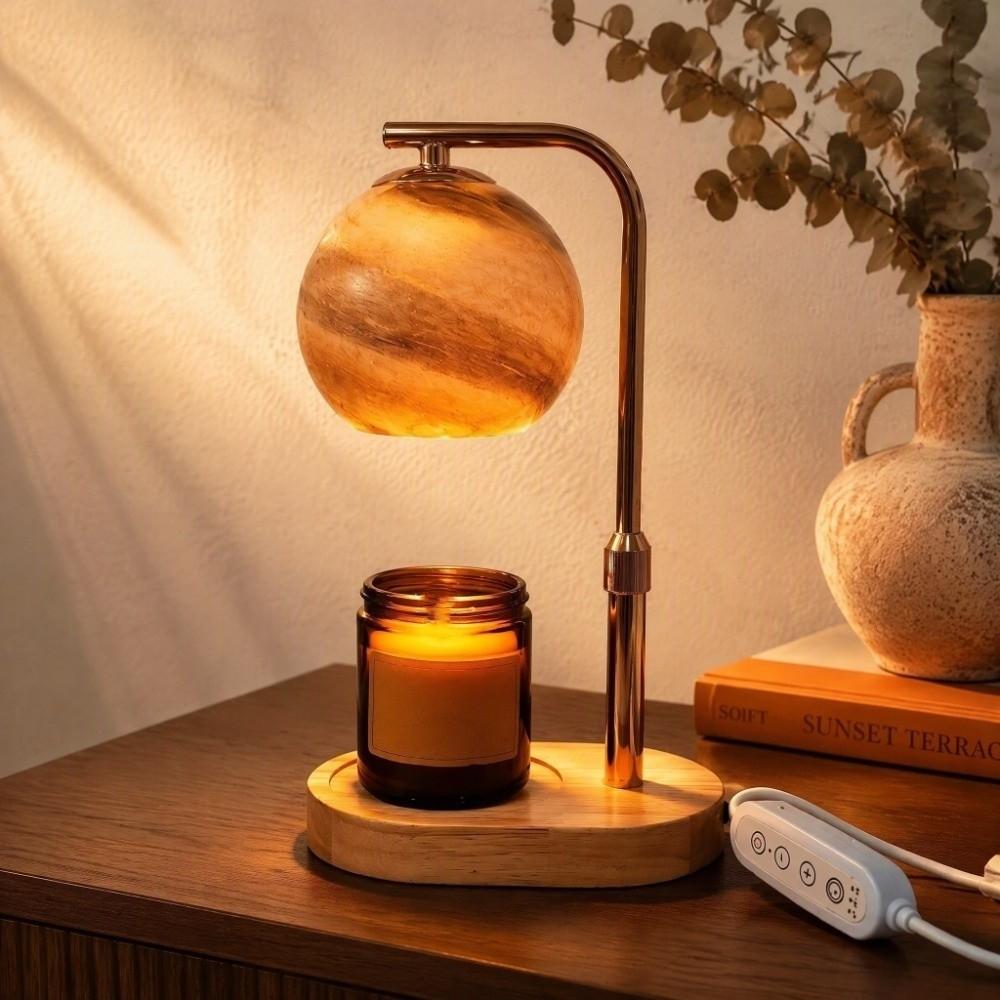 Timer Aromatherapy Lamp Adjustable Height Wax Melting Lamp Creative Scented Candle Melter Learning