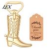 Country Themed Wedding Souvenirs Cowboy Boot Bottle Opener, Durable Zinc Alloy Western Theme Openers with Style Party Giveaways Thank You Card, Unique