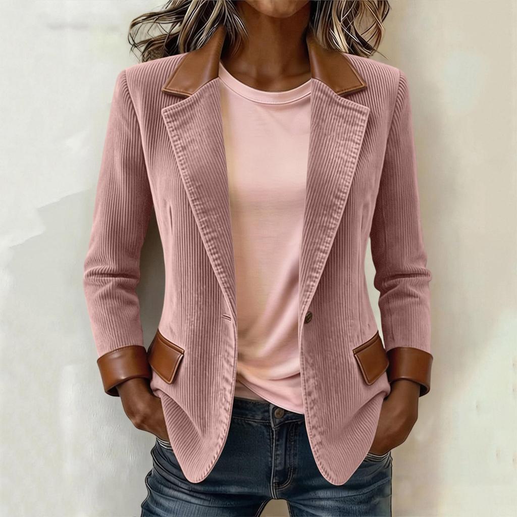 Women's Loose Fit Color Long Sleeve Button Up Athletic Jacket Outerwear
