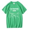 Mens High Quality Cotton Short Sleeve Space Funny Cat Print Cool Exclusive Cat Graphic Men Tshirt Big Size Unisex Tee Shirt