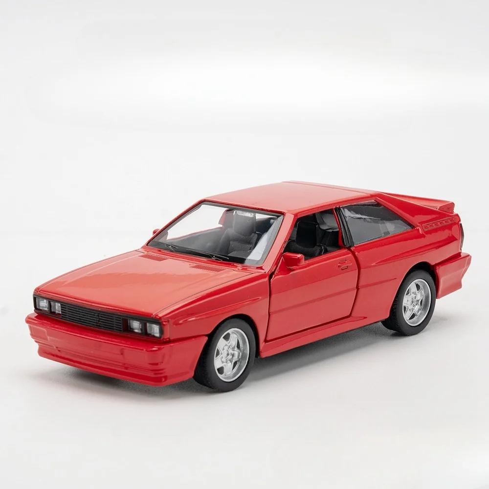 1/36 Scale Quattro 1980 Alloy Car Models Toy Diecasts Vehicles Model Doors Opened Pull Back Sport Car for  Kids Gift