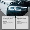 Scheinwerfer-Reparaturset Behebt Vergilbung Beschlag Oxidation Auto-Scheinwerfer mit Poliermittel UV-Schutzspray