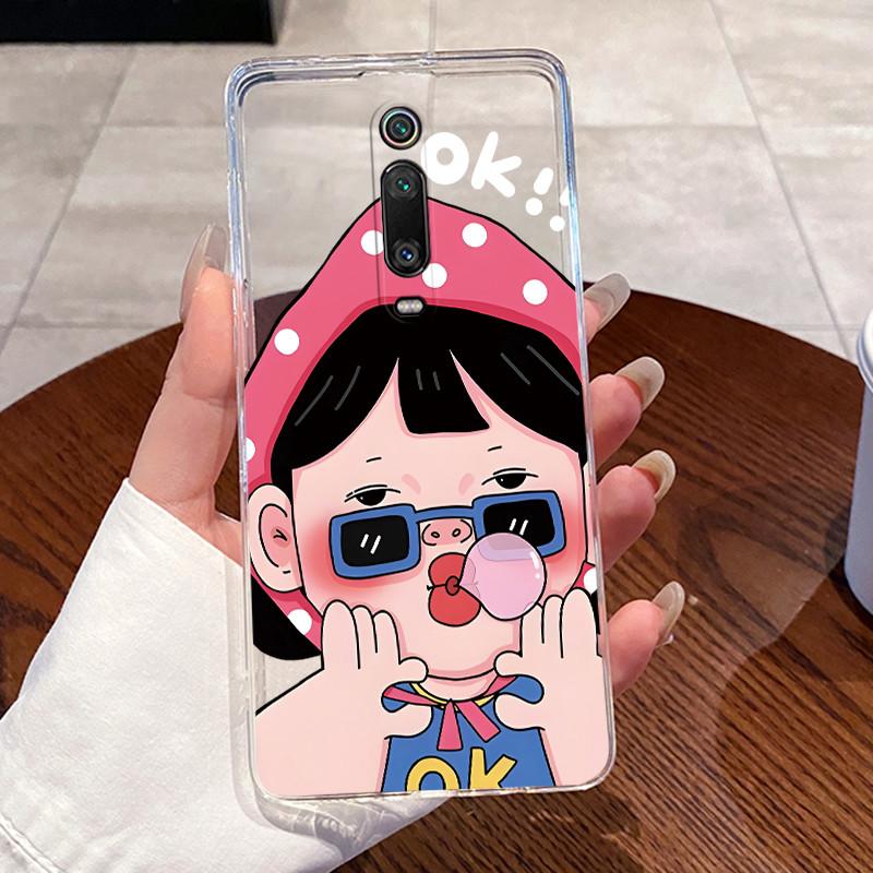 Casing For Xiaomi Mi 9T Pro Mi9T Fundas For Poco F2 / Redmi K20 Pro Clear Silicone Soft TPU Back Cover Cute Cat Protective Case