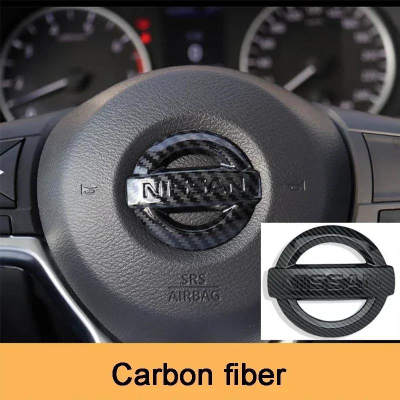 1 Stück ABS Auto Lenkrad Mittel Logo Emblem Aufkleber für Nissan Qashaqai J11 J10 X Trail Note Juke Sentra Patrol Micra Leaf