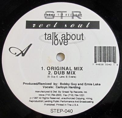 12inch Record REEL SOUL - Talk About Love STEP040 Sneak Tip Recor 1997 US Dance & Electronica Used