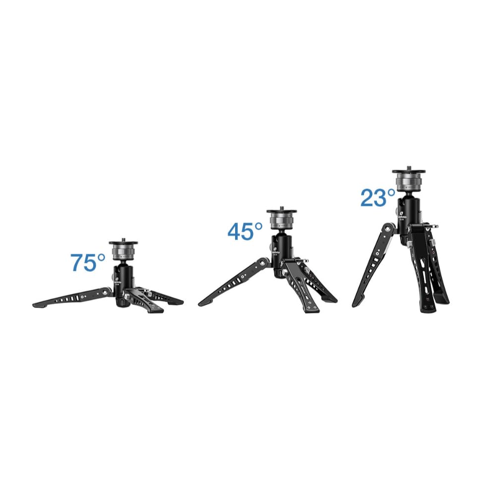 Leofoto Tabletop Foot Pedal Mini Lbs Weight Ft Minimum 3 Leg Angle Detachable Top 60 Mm Base Black Product 4573138039649 VD-04 Tripod, Tripod/Monopod