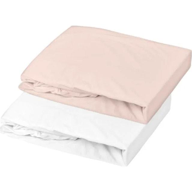 

Dominiva Set mit 2 Spannbettlaken - 60 x 120 см - Джерси - Wei/Nude