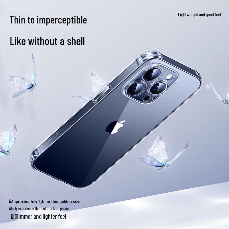 ShineMo iPhone 15 Serie Airbag Anti-Sturz Transparentes Weiches Case