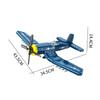 Military Aircraft Building Blocks Toys AH-1 Helicopter F4U Corsair Fighter Jet Model Ideal Gift for Kids, Aviation Enthusiasts