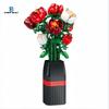 Non-Toxic Knew Built Eternal 3D Rose Bouquet Building Blocks Toys-Timeless Love Gift For Herperfect Valentine'S Or Anniversary Decoration