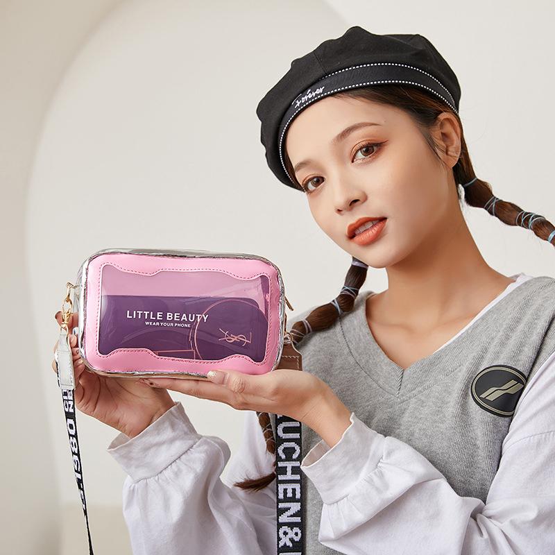 Summer Transparent Jelly Bag Trend Women'S Clear Pvc Crossbody Bag Ladies Shoulder Bag Messenger Beach Bag
