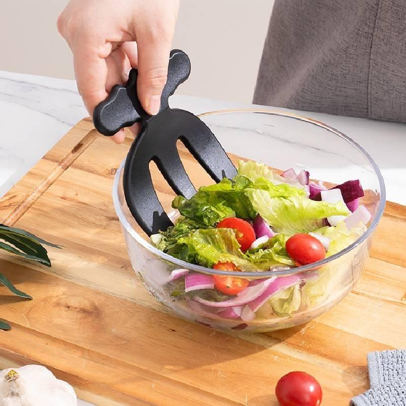 2pcs Vegetable Fruit Salad Claw Three Finger Agitator Kitchen Auxiliary Tool
