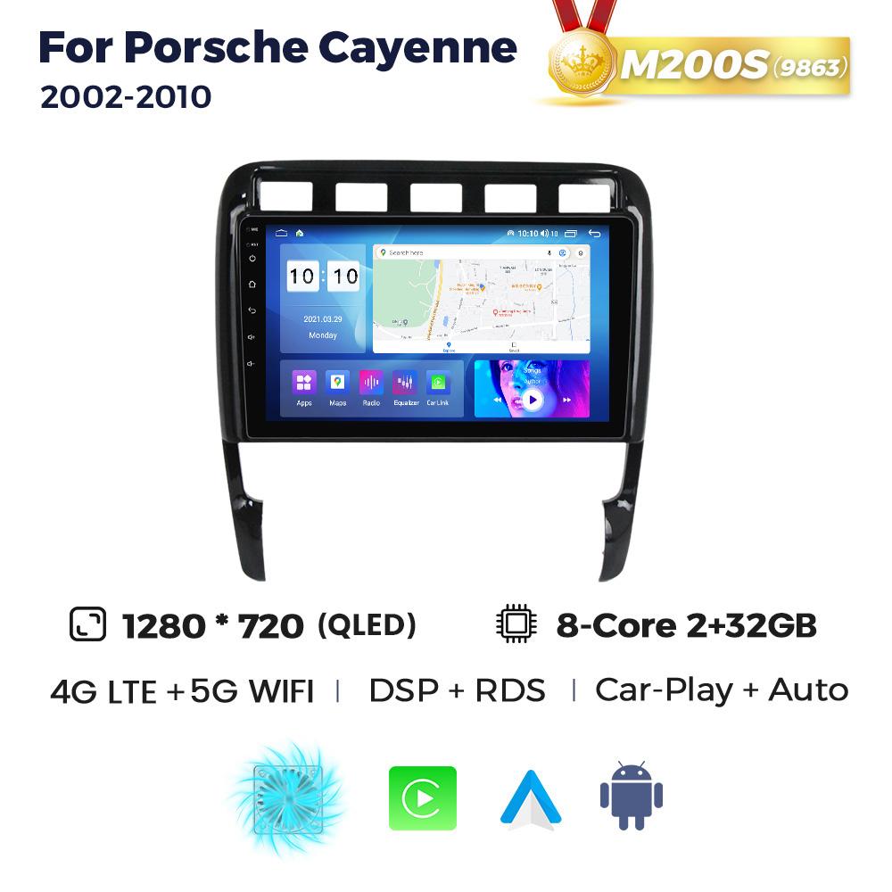 NaviFly Android Auto Stereo Carplay for Porsche Cayenne 1 2002-2010 5G WIFI Car Radio Head Unit Multimedia System 9" HD Screen