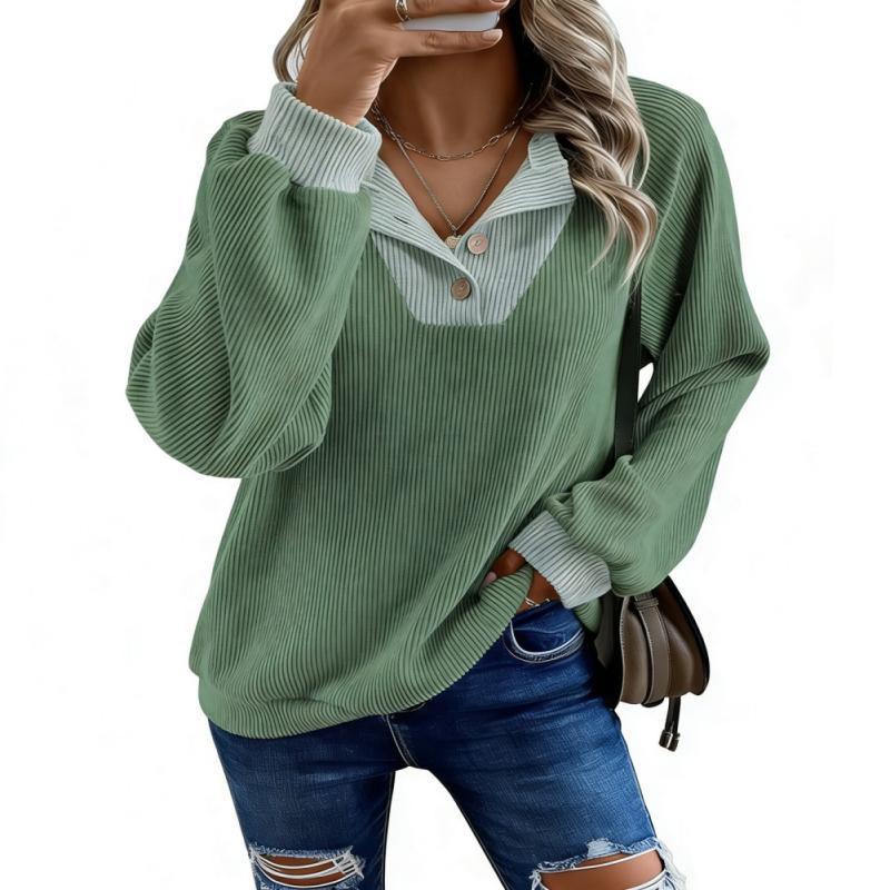 

Women s Fall/Winter V-Neck Sweatshirt Pullover Top M