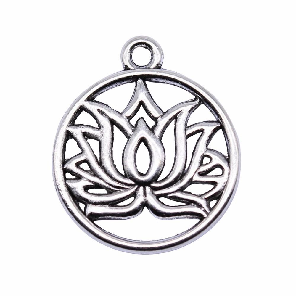 Roses Lotus Flower Charms Sunflowers Pendants For Floral Themed Jewelry Making