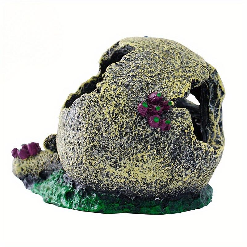 1pc Fish Tank Aquarium Skull Cave Breeding House Simulation Resin Cranium Statue Spider Scorpion Lizard Hiding Shelter Ornament