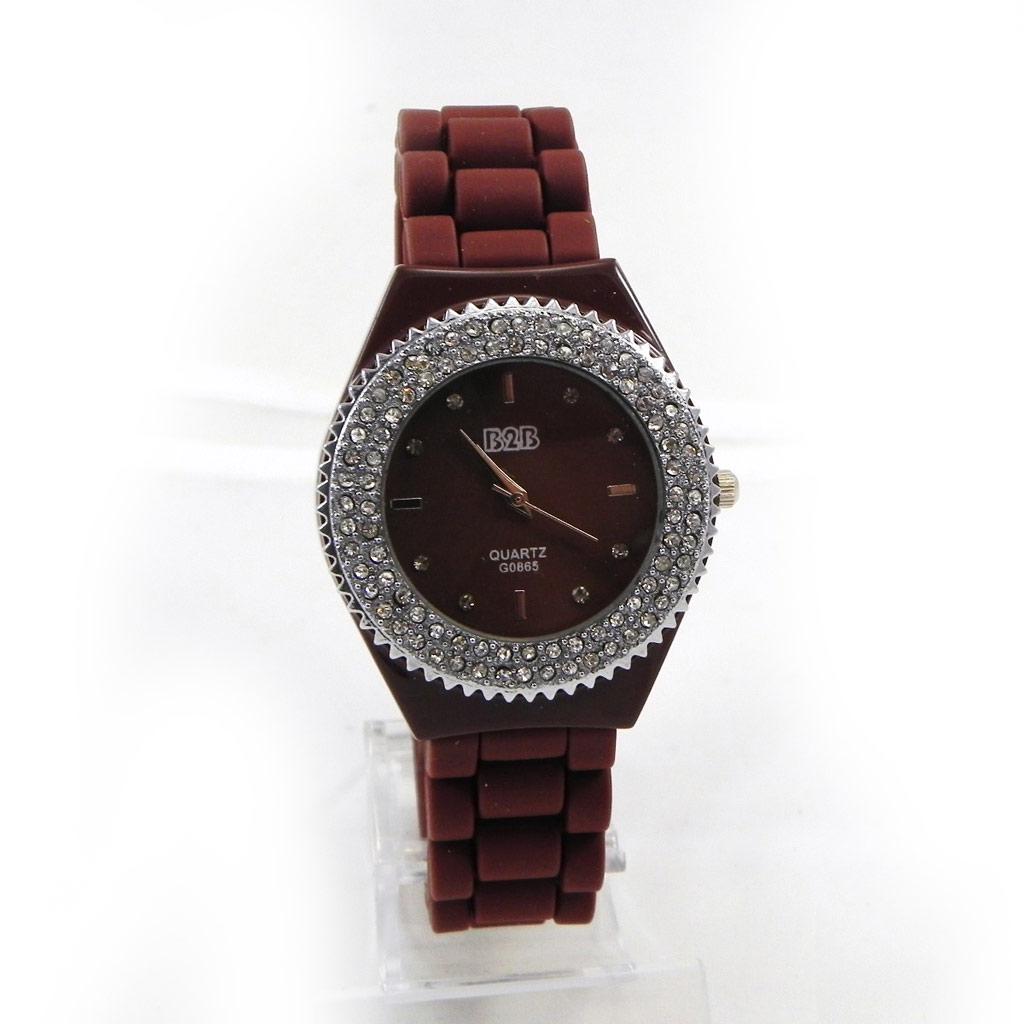 Les Trésors De Lily [G7936] - Montre Design 'Absolu' marron