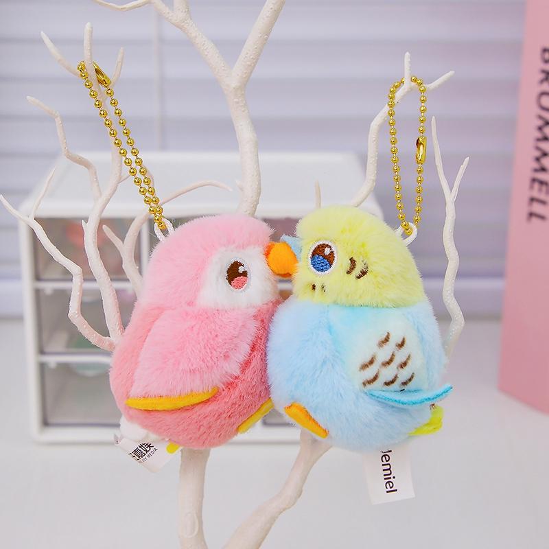Kawaii Papagei Plüschtier Kuscheltier Liebesvogel Puppe Paar Freund Anhänger Schlüsselanhänger Geburtstagsgeschenk Für Kinder Freunde 6cm