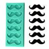 Moustache 3D opakovaně použitelná silikonová forma Fondant Poleva dort Cukroví Cookie Pečicí podložka