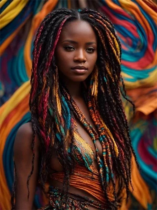 Diamantová malba Nová kolekce 2024 African Woman Diy Plně Čtvercový kulatý vrták Kamínkové vyšívání Fantasy Girl Mozaika Sady křížkového stehu