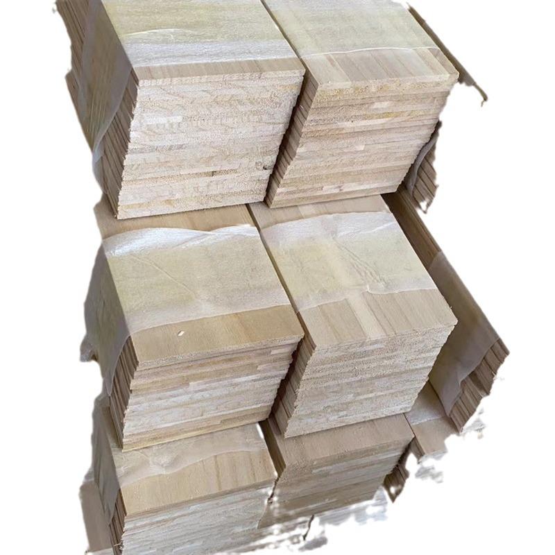 60cm List dýhy z paulovnie - Masivní dřevo, Laserem gravírovaný, DIY Architektonický model