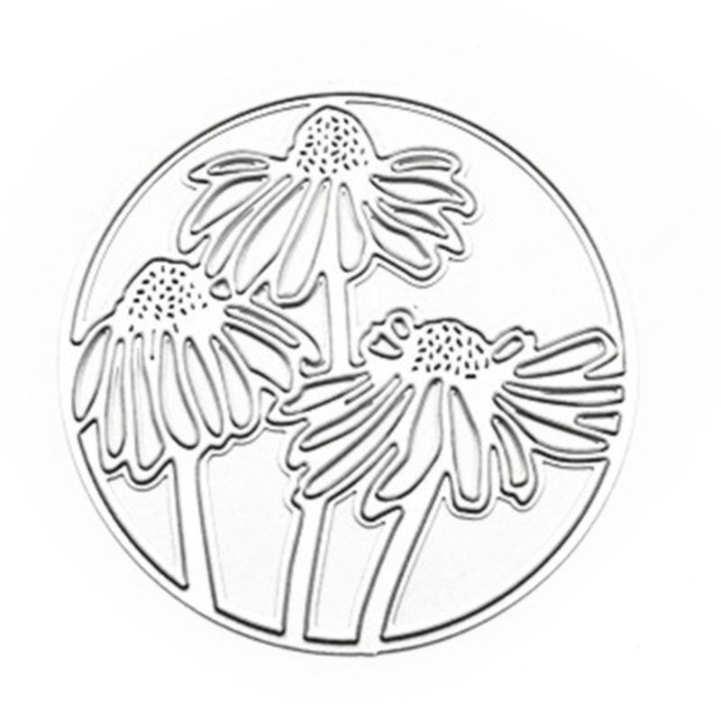 Lotus Flower Metal Cutting Dies DIY Craft Carbon Steel Embossing Template Stencil Scrapbooking for Card Die Cuts Mold