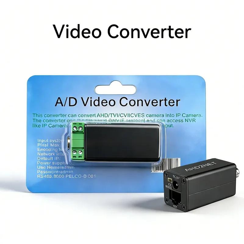 Securexpert Analogový na IP konvertor AHD TVI CVI CVBS 1080P ONVIF RTSP RJ45 POE Video enkodér pro CCTV NVR dohledový systém
