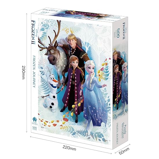 Epoch 500-Piece Jigsaw Puzzle Disney Frozen Journey [Puzzle Decoration] (38x53cm) Includes Glue, Spa