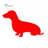 Car life qualitative  Cute Dachshund Dog Motorcycle Vehicle Reflective Decals Sticker ation