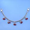 Fashion Temperament Glass Stone Red Cherry Chain Jewelry Bag Hanging Jewelry Bag Charm Bag Accessories