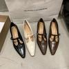 Spring New Thin Heel Light Mouth Mary Jane High Heels Pointed Solid Color One Pedal Pointed Low Heels