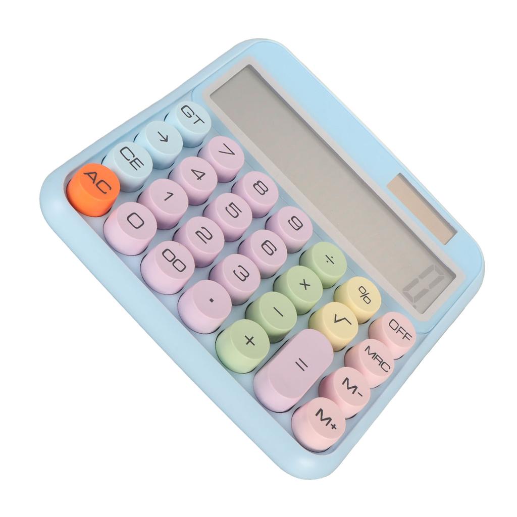 12 Digit Colorful Calculator Mechanical Keyboard Calculator Electronic Desktop Calculator for Home