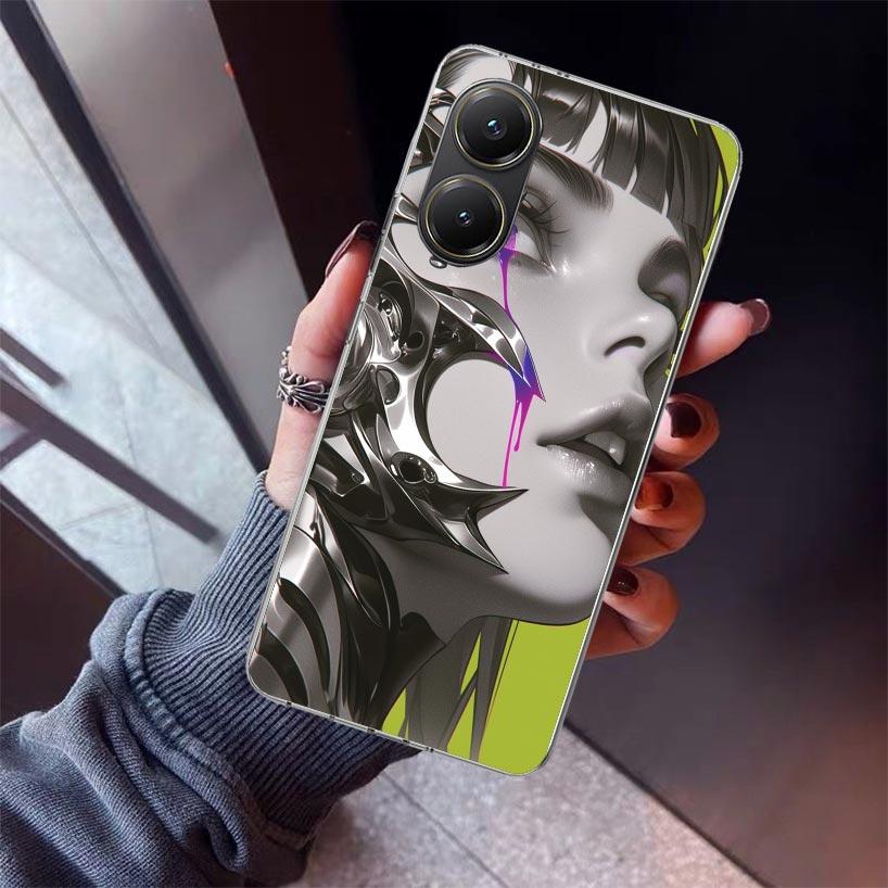 

Girl Art Punk Phone Case For Xiaomi Poco X7 X6 X5 Pro F7 Ultra Redmi 15C 15 13 13C 12 12C 10 10A 10C 9 9A 9C 9T Shell Poco X7 X6 Redmi 13C