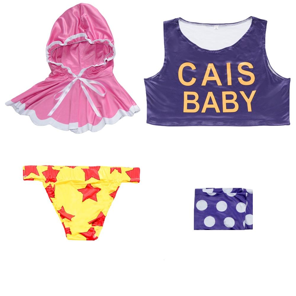 

Piece Senor One Pink Cosplay Costume Anime Outfit Makeup Prop Audults Clothes XXXL