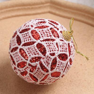9 Stück/Karton DIY Basteln Weihnachtsbaumschmuck Partyzubehör Kunststoff Bemalte Kugel Weihnachtsbaum Hängende Spitze Kreativer Weihnachtsbaumanhänger Geschenk