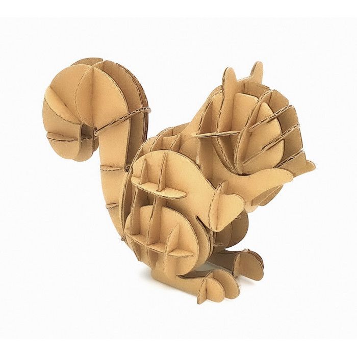 Petit écureuil en carton - A assembler - CTOP