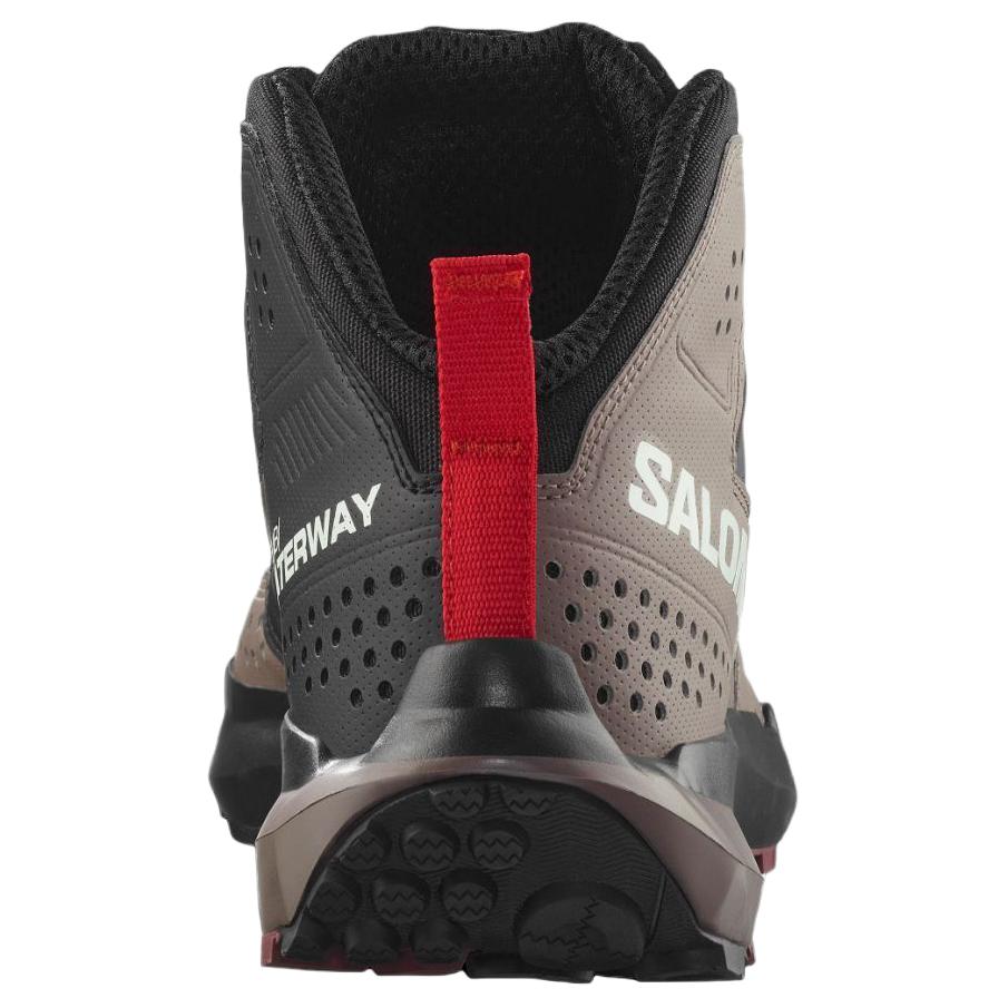 SALOMON S/Lab Waterway Comfortable Soft Non-Slip Wear-Resistant Mid-Top Hiking Shoes Unisex Hiking Shoes Black 478186