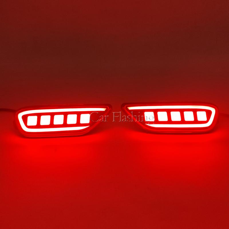 Car LED Rear Bumper Reflector Light For Chevrolet Captiva 2008 2009 2010 2011 2012 2013 2014 Brake Dynamic Turn Signal lamp