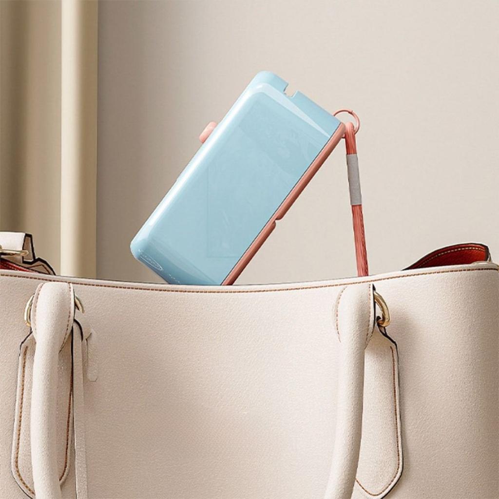 Dental Floss Box Portable Floss Dispenser with 10Pcs Floss Automatic Ejectable Floss Organiser Disposable Flossing Sticks