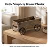 Decorative Planter Freestanding Plant Pot Modern Planting Vessel for Wabi-Aged