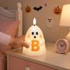 Safe Decorative Night Lights Halloween Ghost Flameless Candle, Cute Holding BOO Letter Tealight, Kid Friendly Gifts Battery Operated LED Flickering
