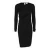 Ruched Midi Dress Black