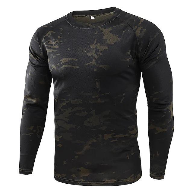 2025 Men's European and American Digital Retro 3D Printing Casual Long-sleeved Crew Neck T-shirt Sports Jumper Sweater