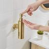 Dispenser per Sapone Liquido Acciaio Inossidabile 304 Nero Spazzolato Quadrato Circolare Dispenser Manuale per Sapone Dispenser per Sapone da Bagno Hotel