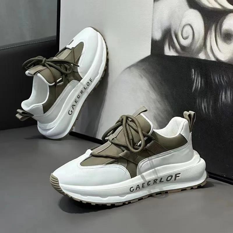 

Fashion Outdoor Travel Casual Shoes 2024 New Loose Anti Slip Men s Breathable Thick Soled Sports Shoes 44