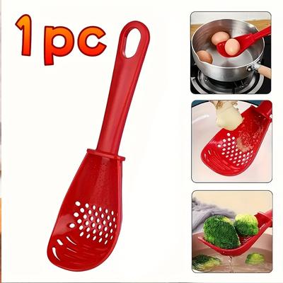 New Multifunctional Cooking Spoon Colander Spoon Strainer Skimmer Slotted Spoon Draining Mashing Potato Garlic Press Kitchen