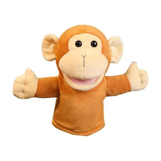 Hand Puppet Puppet Doll Stuffed Toy Mouth Moves (Monkey)