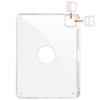 For iPad Air 11 (2025)/(2024) Case Rotating Stand Leather+Clear TPU Detachable Tablet Cover