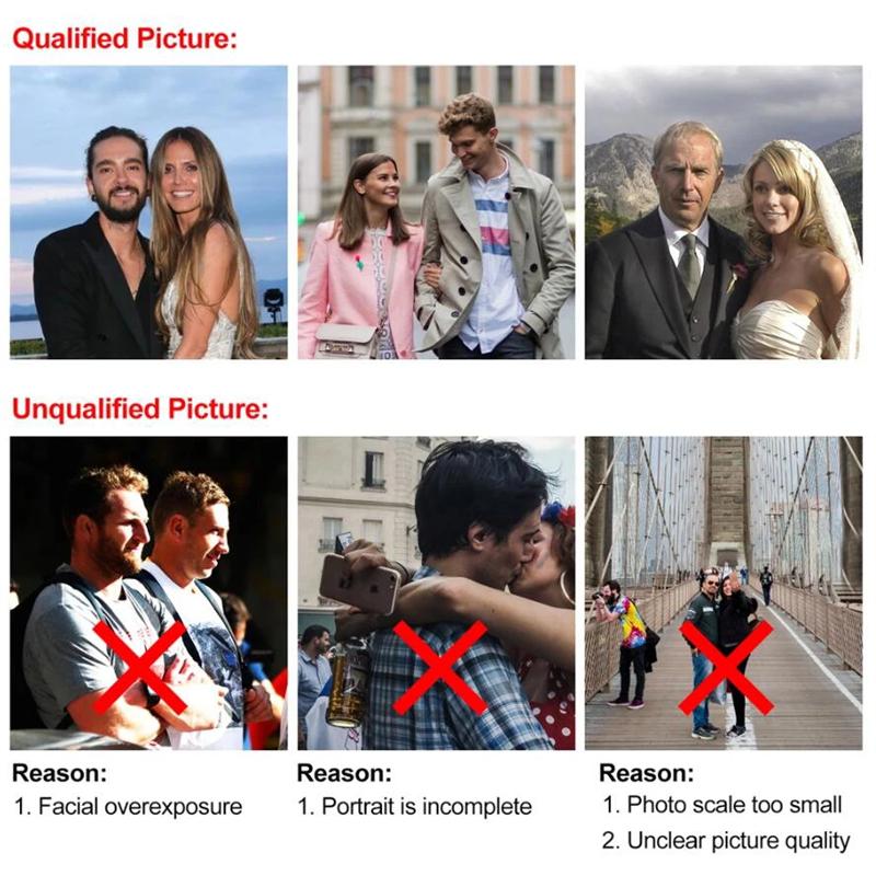 Picture Card Holder Wallet Bifold Wallet for Men Gift for Husband Father's Day Anniversary Birthday Gifts